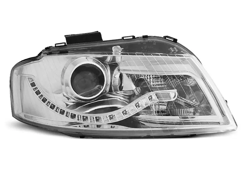 Frontlykter AUDI A3 (8P) 2003-2008 DAYLIGHT CHROME – bilde 3