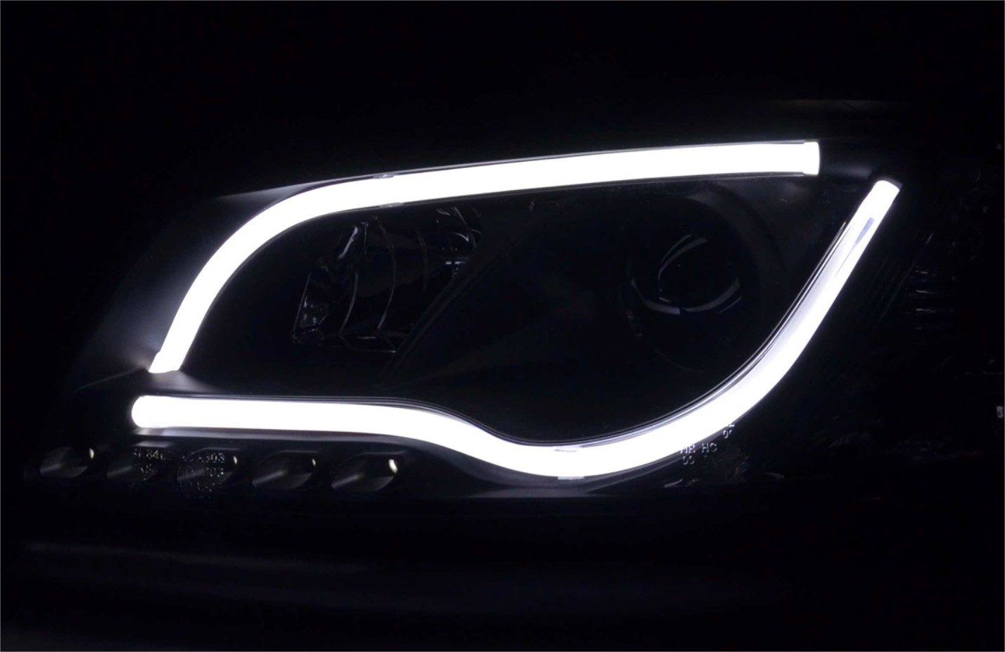 Frontlykter AUDI A3 (8P) 2003-2008 TUBE LIGHT BLACK – bilde 5