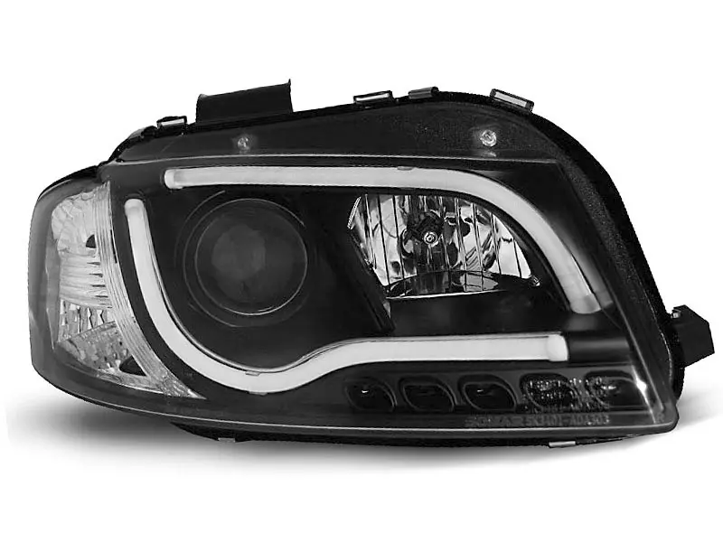 Frontlykter AUDI A3 (8P) 2003-2008 TUBE LIGHT BLACK – bilde 8