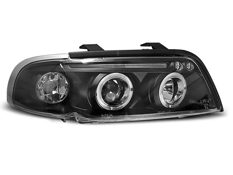Frontlykter AUDI A4 1994-1998 ANGEL EYES BLACK – bilde 2
