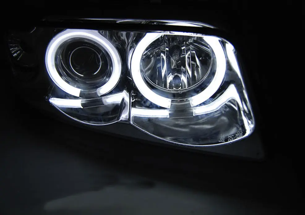 Frontlykter AUDI A4 1994-1998 ANGEL EYES CCFL CHROME – bilde 3