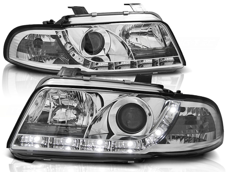 Frontlykter AUDI A4 1994-1998 DAYLIGHT CHROME