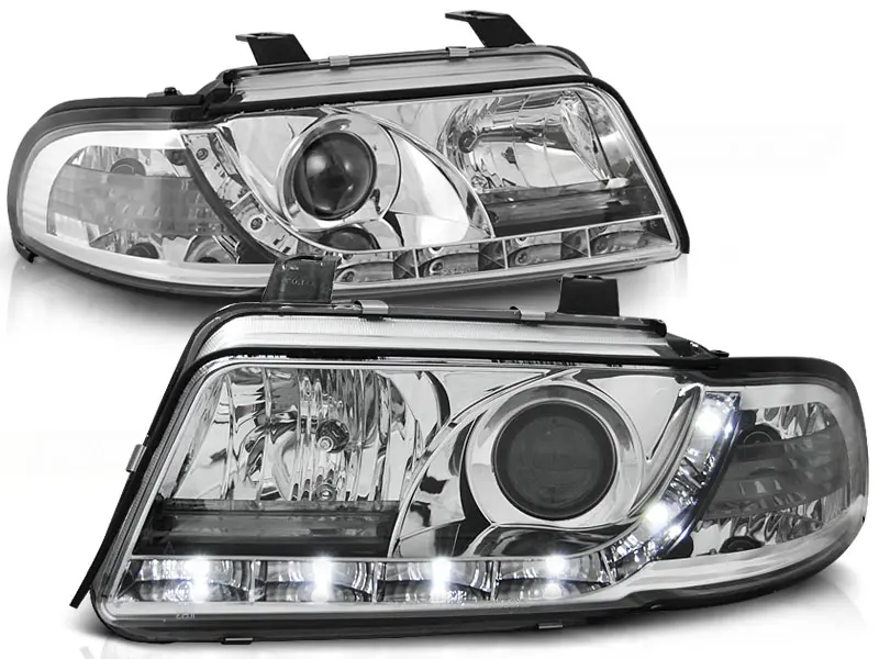 Frontlykter AUDI A4 1999-2000 DAYLIGHT CHROME