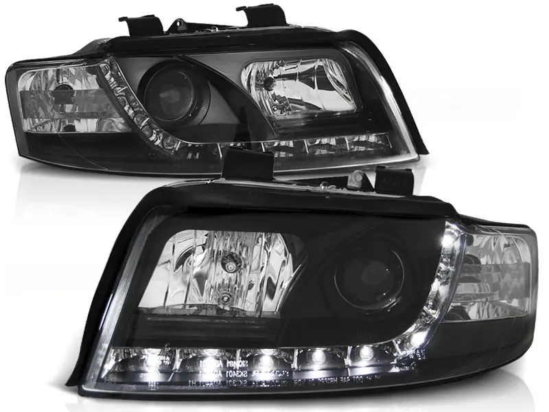 Frontlykter AUDI A4 2000-2004 DAYLIGHT BLACK