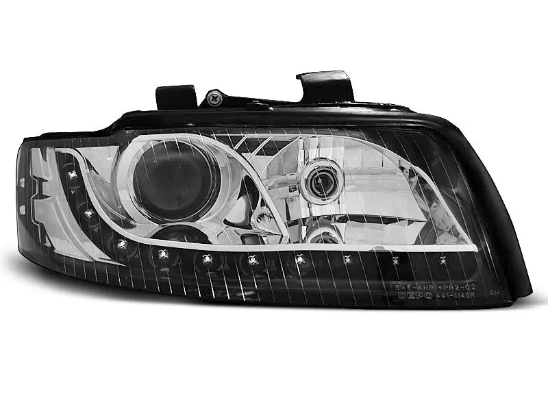 Frontlykter AUDI A4 2000-2004 DAYLIGHT BLACK – bilde 2