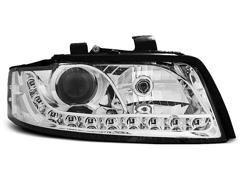 Frontlykter AUDI A4 2000-2004 DAYLIGHT CHROME – bilde 2