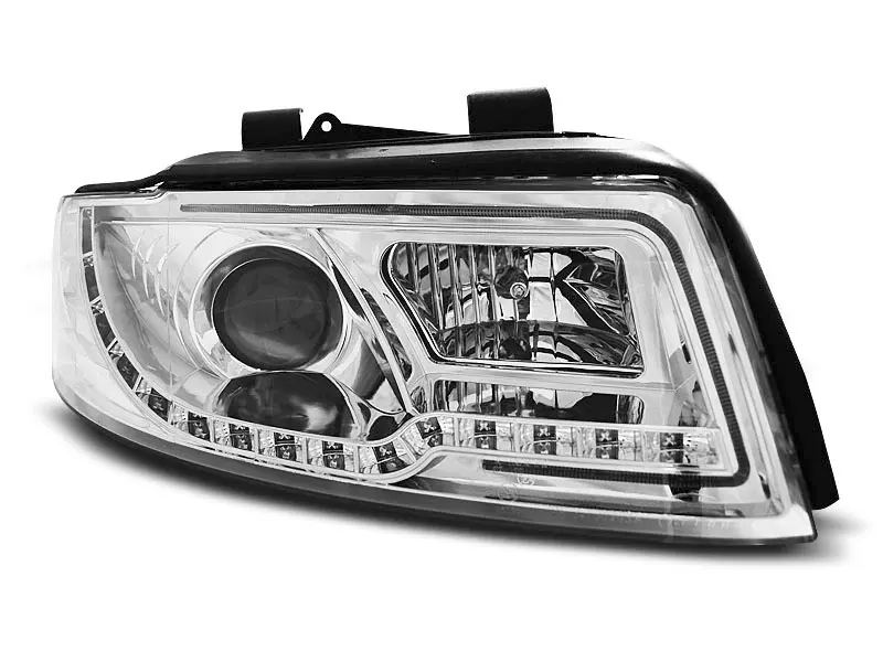 Frontlykter AUDI A4 2000-2004 LED TUBE LIGHT CHROME – bilde 5