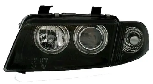 Frontlykter AUDI A4 (B5) 1994-1998 ANGEL EYES BLACK – bilde 3