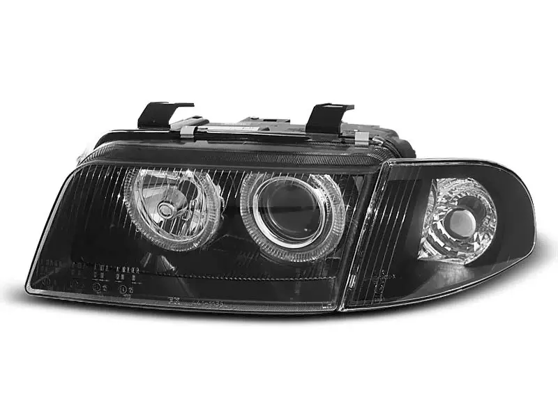 Frontlykter AUDI A4 (B5) 1994-1998 ANGEL EYES BLACK – bilde 8