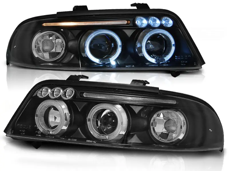 Frontlykter AUDI A4 (B5) 1999-2000 ANGEL EYES BLACK