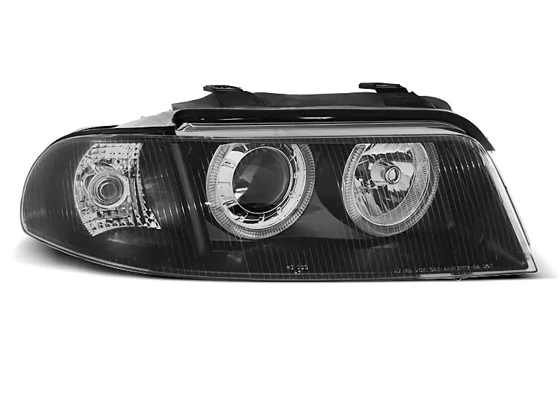 Frontlykter AUDI A4 (B5) 1999-2000 ANGEL EYES BLACK Image 3