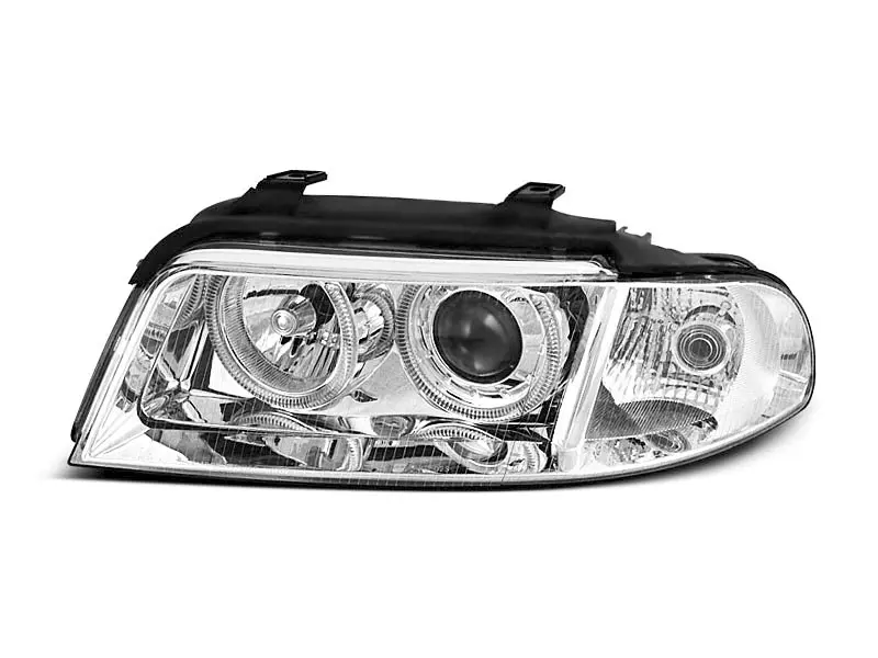 Frontlykter AUDI A4 (B5) 1999-2000 ANGEL EYES CHROME – bilde 2