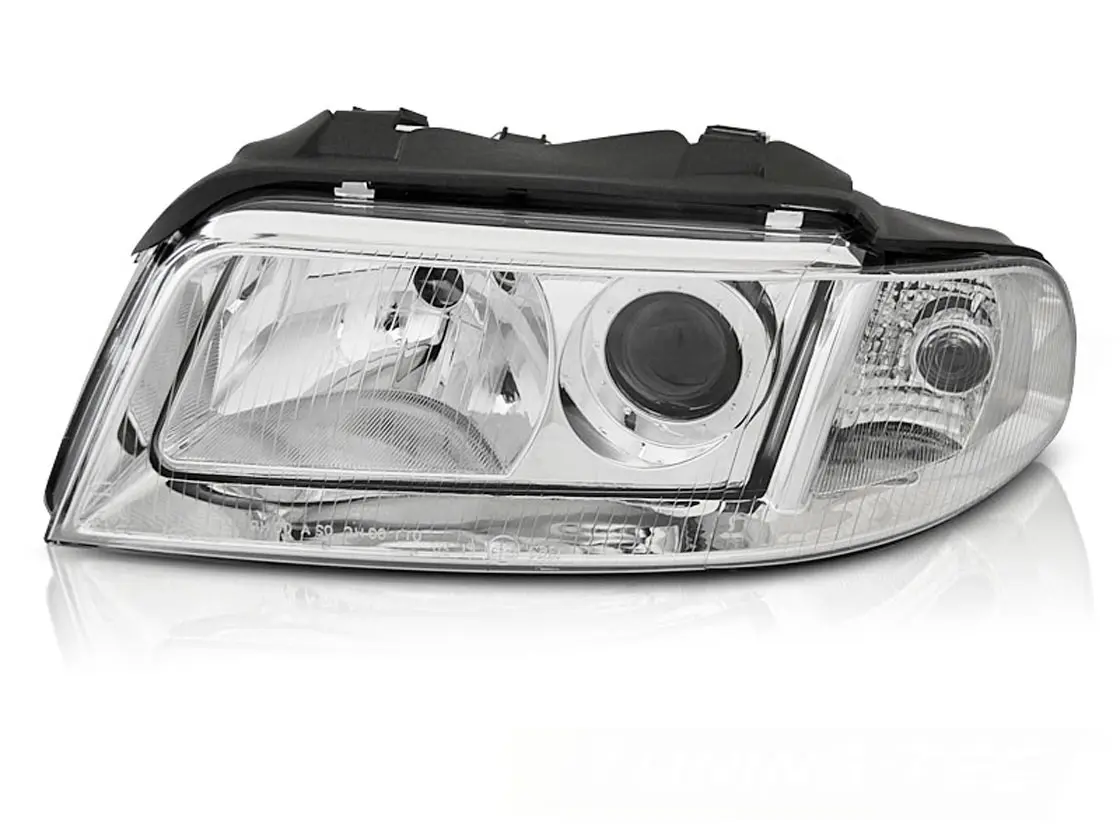 Frontlykter AUDI A4 (B5) 1999-2000 CHROME LEFT SIDE TYC