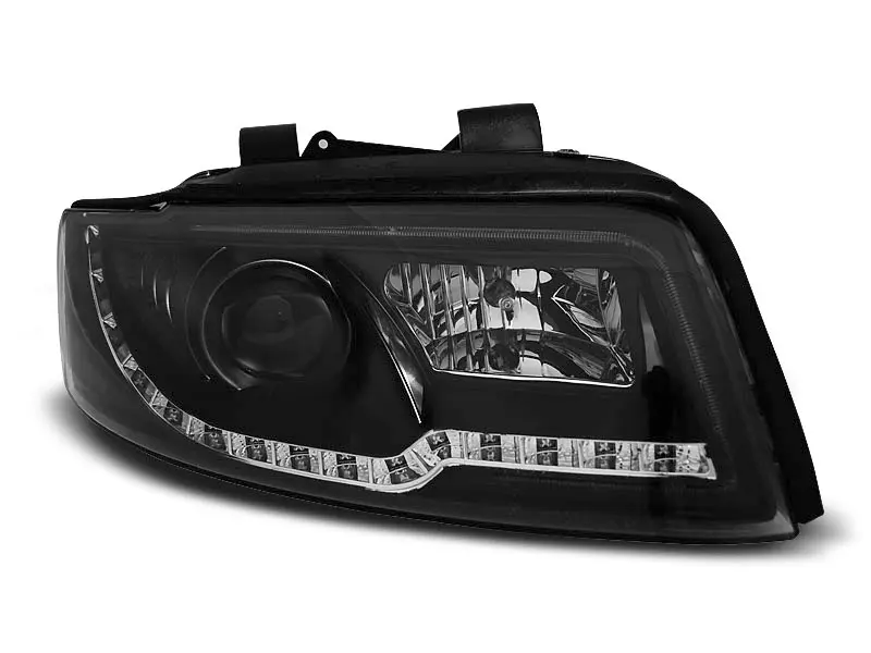 Frontlykter AUDI A4 (B6) 2000-2004 LED TUBE LIGHT BLACK – bilde 5