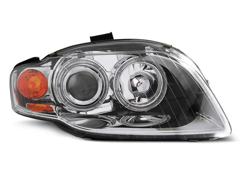 Frontlykter Audi A4 B7 2004 - 2008 │ ANGEL EYES CHROME – bilde 3