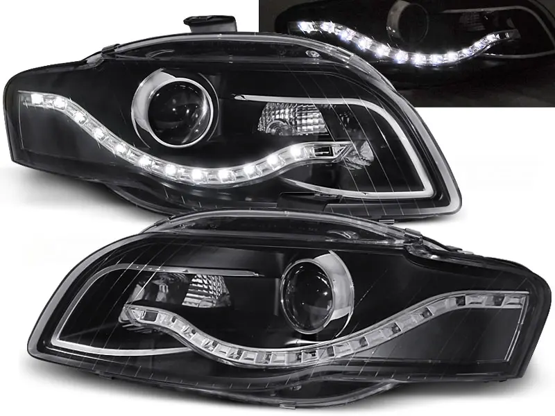 Frontlykter Audi A4 B7 2004 - 2008 │ DAYLIGHT BLACK