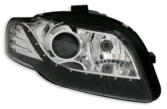 Frontlykter Audi A4 B7 2004 - 2008 │DAYLIGHT BLACK – bilde 2