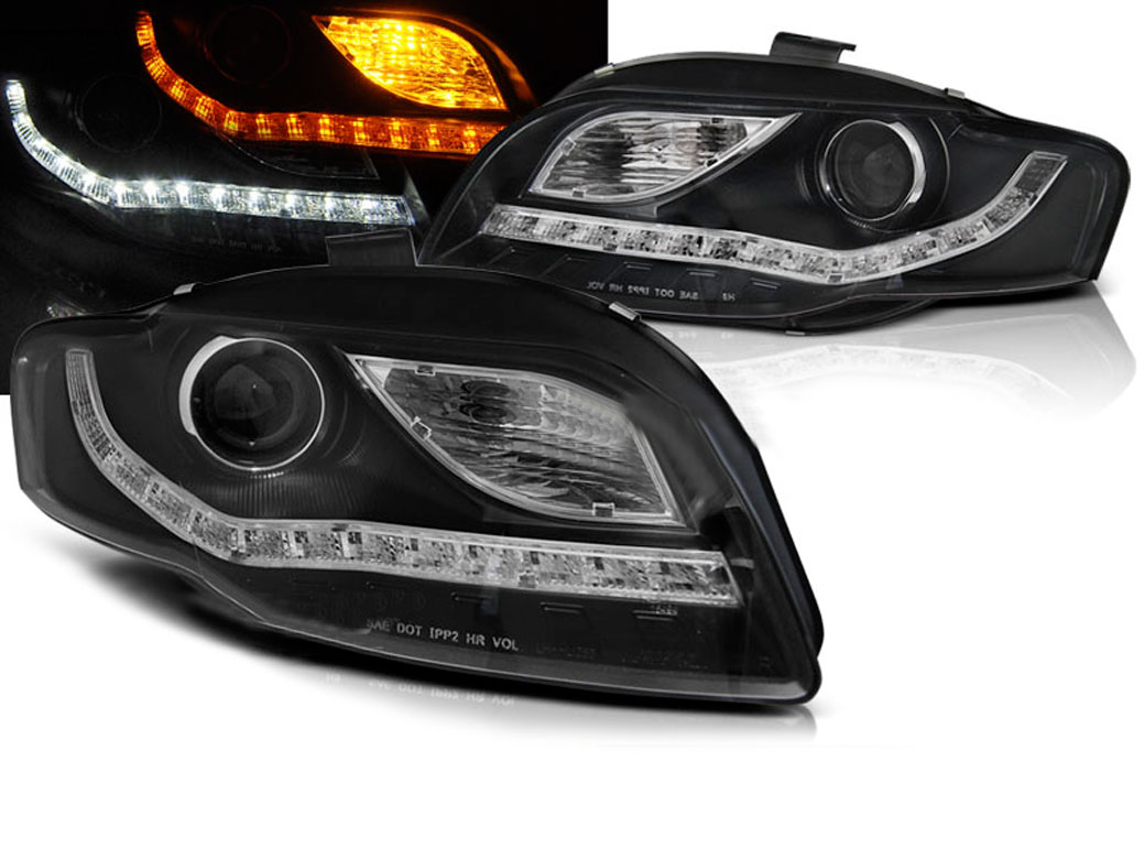 Frontlykter Audi A4 B7 2004 - 2008 │ DAYLIGHT BLACK