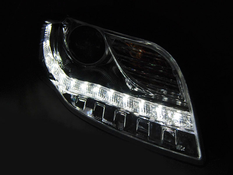 Frontlykter Audi A4 B7 2004 - 2008 │ DAYLIGHT BLACK – bilde 3