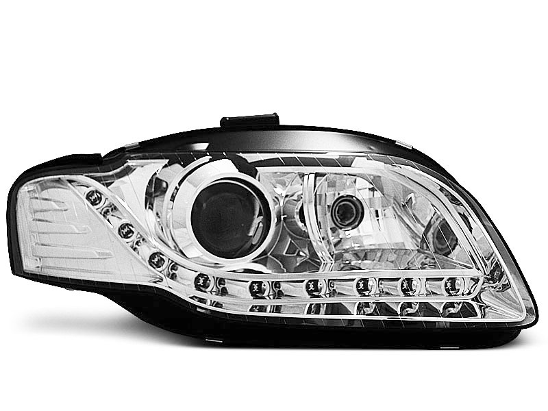 Frontlykter Audi A4 B7 2004 - 2008 │ DAYLIGHT CHROME – bilde 4