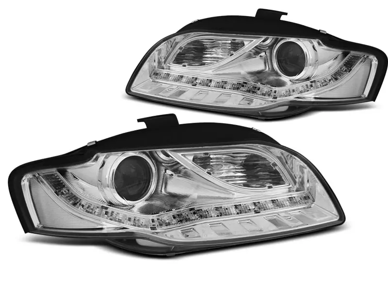 Frontlykter Audi A4 B7 2004 - 2008 │ DAYLIGHT CHROME – bilde 5