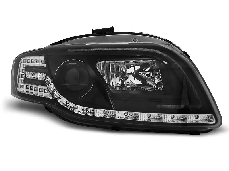 Frontlykter Audi A4 B7 2004 - 2008 │ LED TUBE LIGHT BLACK – bilde 5