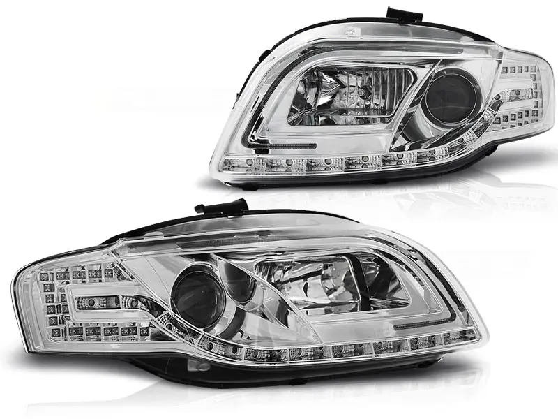 Frontlykter Audi A4 B7 2004 - 2008 │ LED TUBE LIGHT CHROME – bilde 3