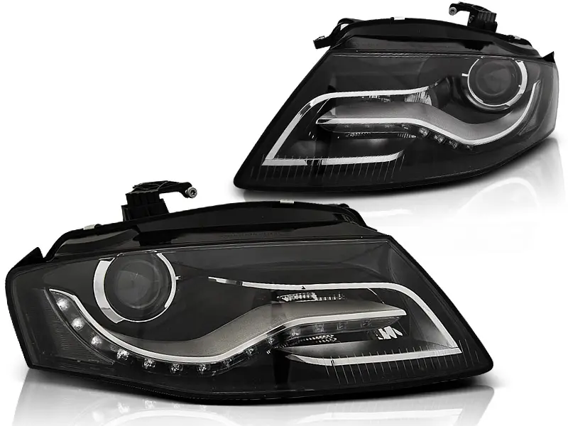 Frontlykter Audi A4 B8 2007 - 2011 │ TRU DRL BLACK – bilde 3