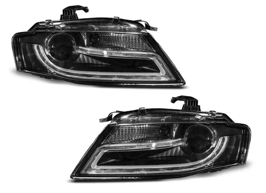 Frontlykter Audi A4 B8 2007 - 2012 TRU DRL BLACK HID XENON Image 10