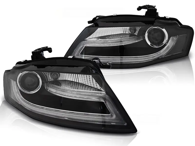 Frontlykter Audi A4 B8 2007 - 2012 TRU DRL BLACK HID XENON Image 4