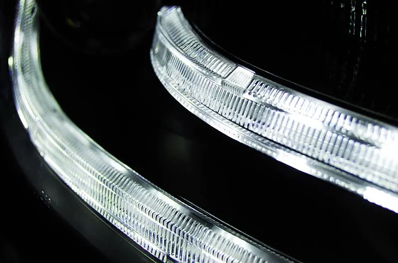 Frontlykter Audi A4 B8 2007 - 2012 TRU DRL BLACK HID XENON Image 8