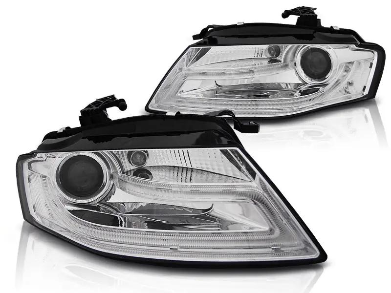 Frontlykter Audi A4 B8 2007 - 2012 TRU DRL CHROME HID XENON – bilde 2