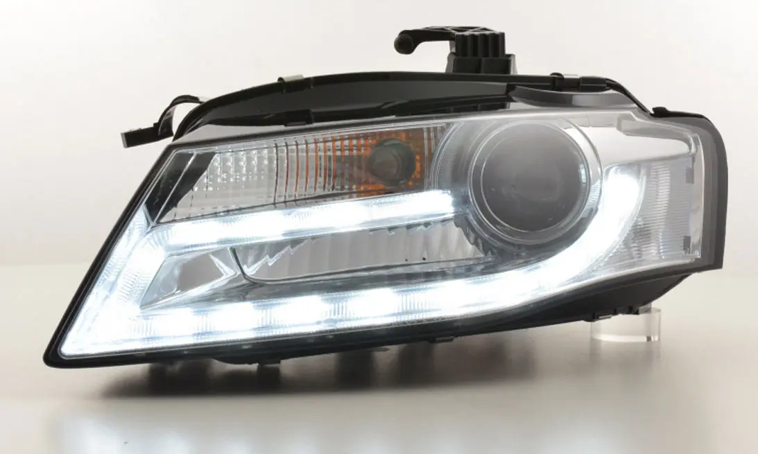 Frontlykter Audi A4 B8 2007 - 2012 TRU DRL CHROME HID XENON – bilde 3