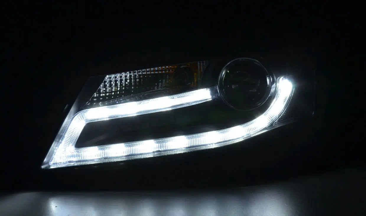 Frontlykter Audi A4 B8 2007 - 2012 TRU DRL CHROME HID XENON – bilde 9
