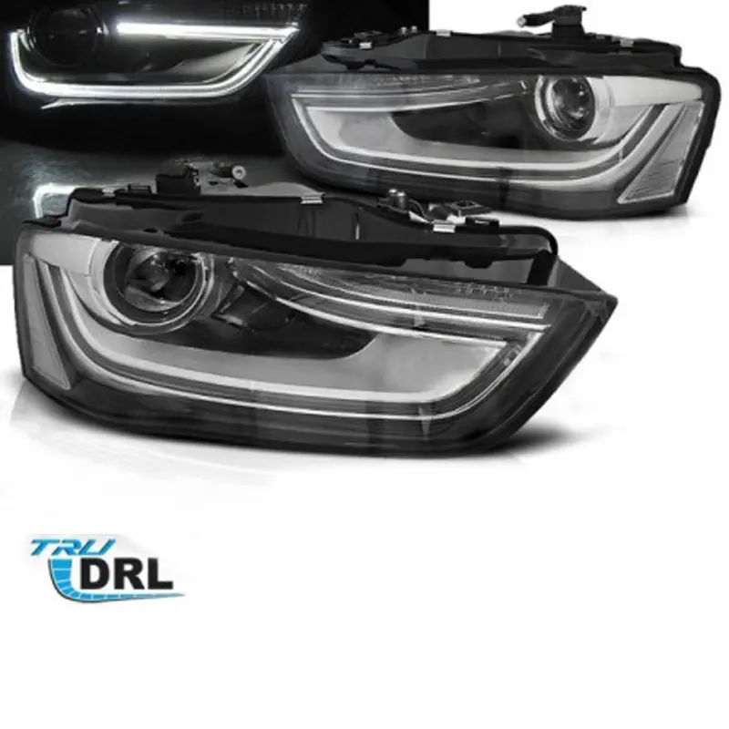 Frontlykter Audi A4 B8 Facelift 2011 - 2015 │BLACK LED