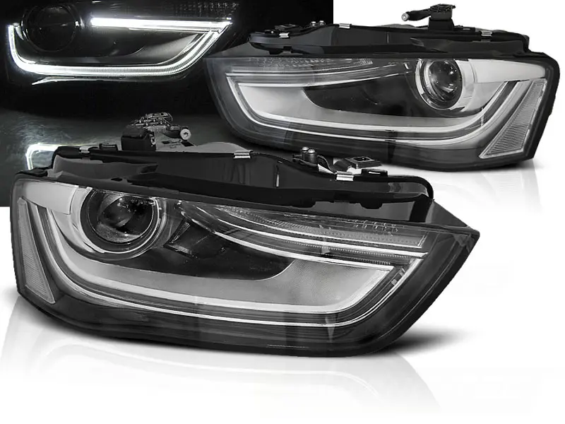 Frontlykter Audi A4 B8 Facelift 2011 - 2015 │BLACK LED – bilde 2