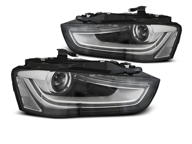 Frontlykter Audi A4 B8 Facelift 2011 - 2015 │BLACK LED – bilde 9