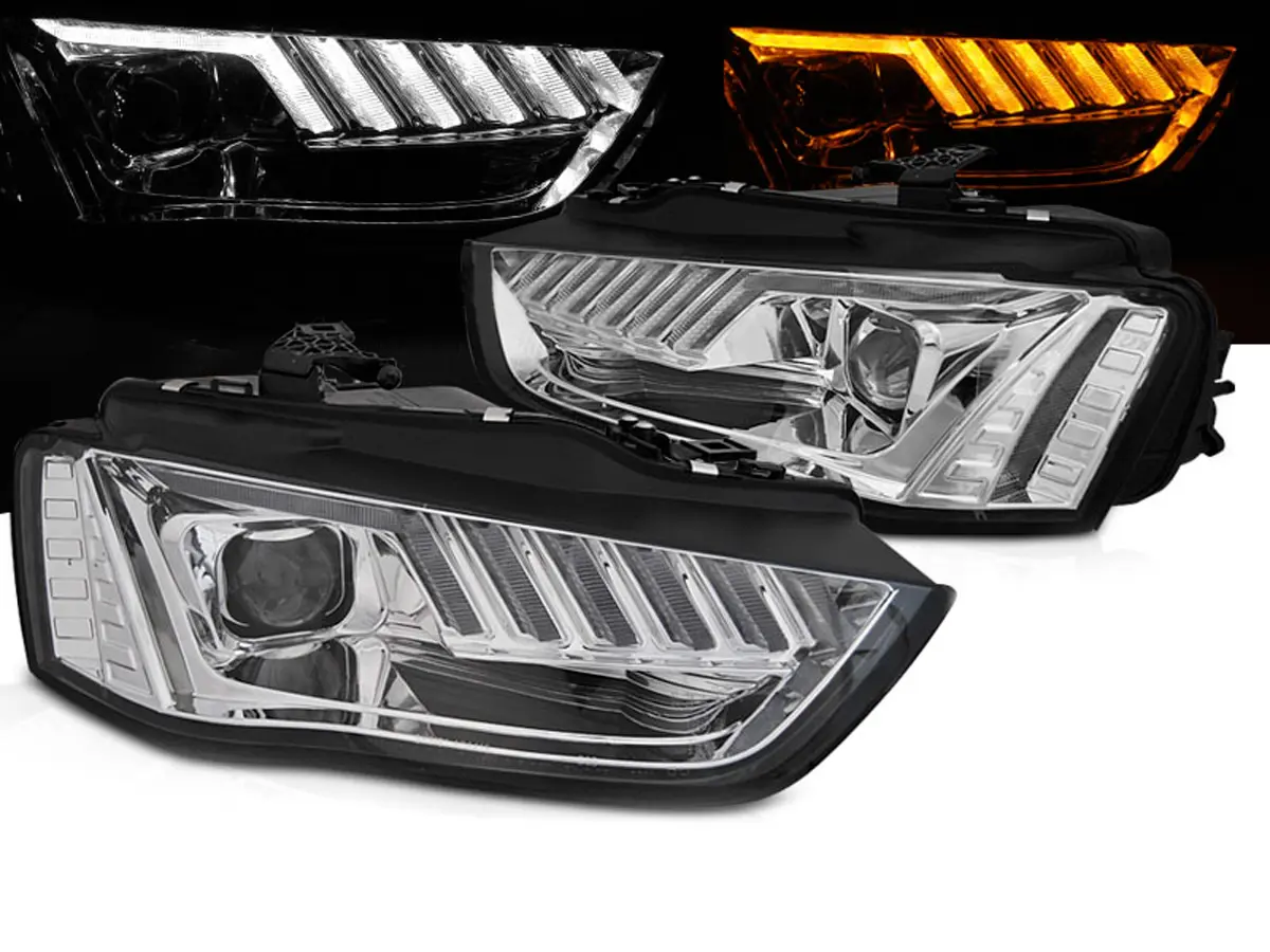 Frontlykter Audi A4 B8 Facelift 2011 - 2015 │ XENON LED CHROME SEQ