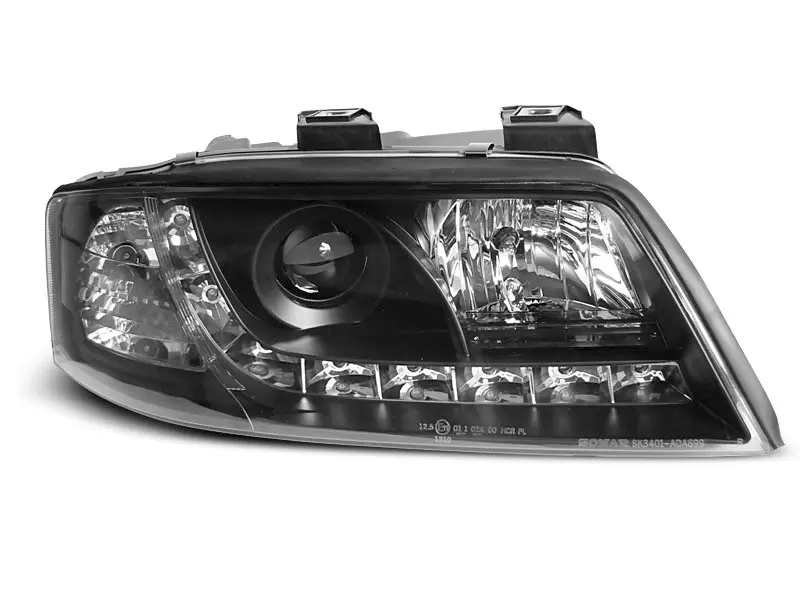 Frontlykter AUDI A6 1997-2001 DAYLIGHT BLACK – bilde 2