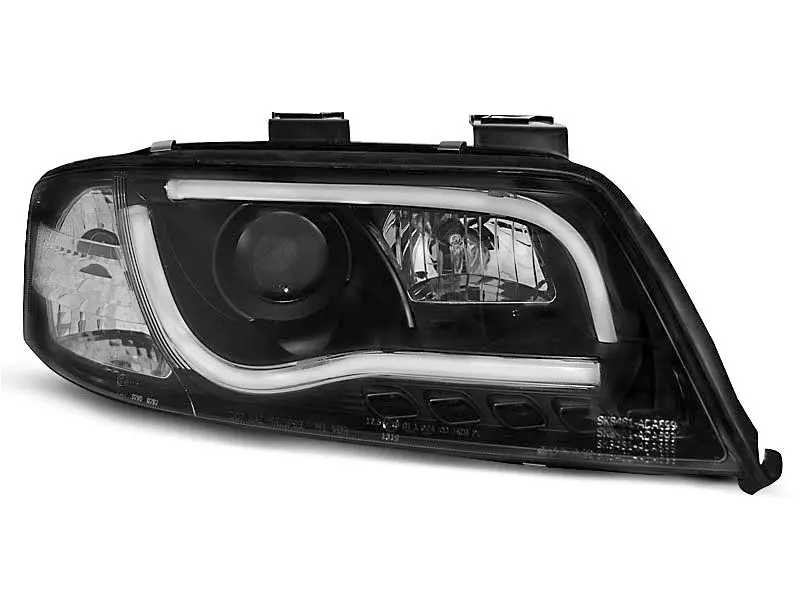 Frontlykter AUDI A6 1997-2001 LED TUBE LIGHT BLACK – bilde 3