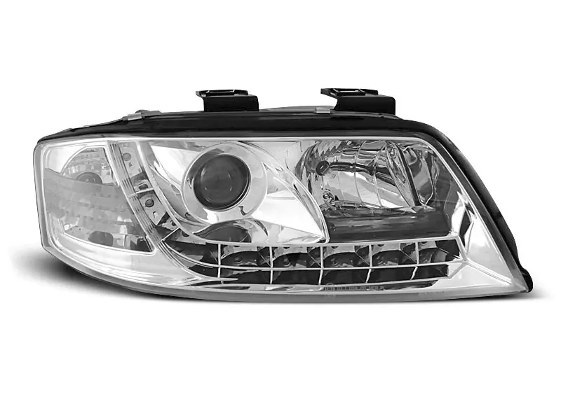 Frontlykter Audi A6 C5 1997 - 2001 │ DAYLIGHT CHROME – bilde 2