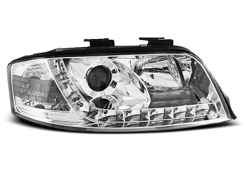 Frontlykter Audi A6 C5 Facelift 2001 - 2004 │ DAYLIGHT CHROME – bilde 2
