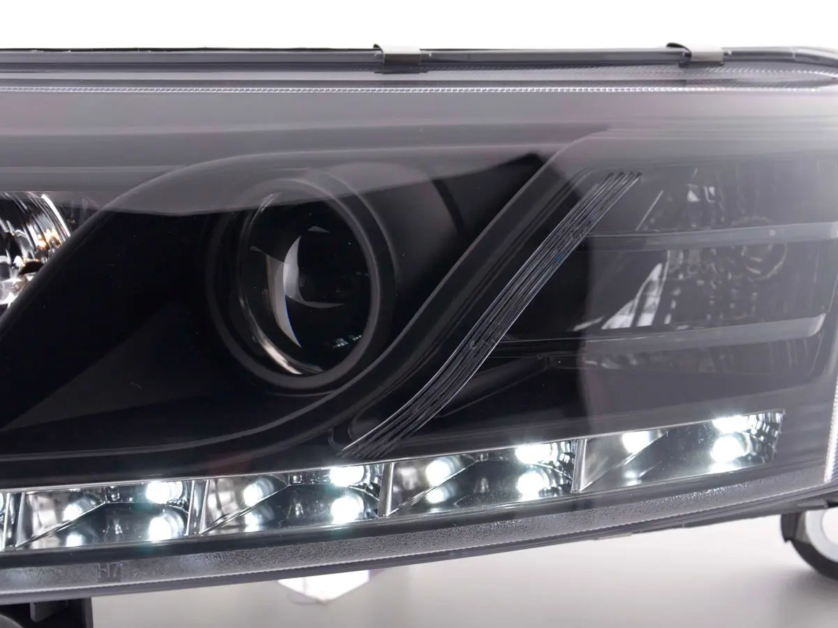 Frontlykter AUDI A6 (C6) 2004-2008 DRU DRL BLACK – bilde 4