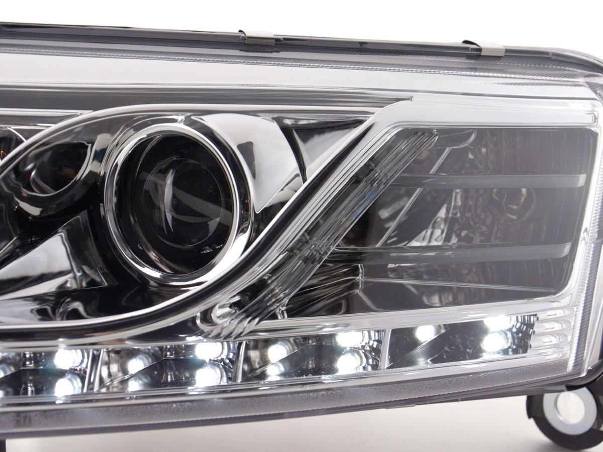 Frontlykter AUDI A6 (C6) 2004-2008 TRU DRL CHROME – bilde 4