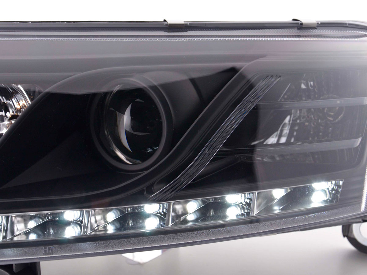 Frontlykter AUDI A6 (C6) 2004-2008 TRU DRL XENON BLACK – bilde 4