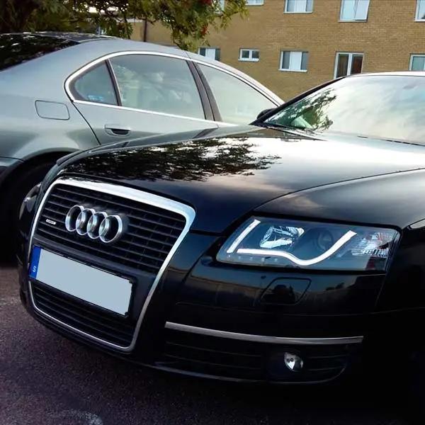 Frontlykter AUDI A6 (C6) 2004-2008 TUBE LIGHT BLACK – bilde 3