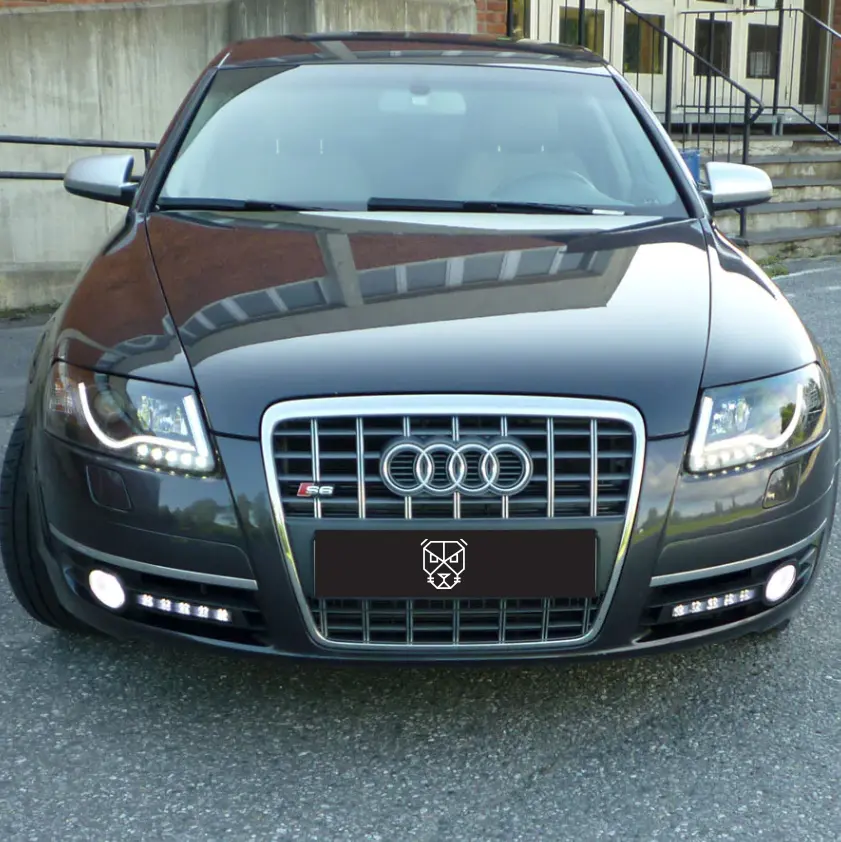 Frontlykter AUDI A6 (C6) 2004-2008 TUBE LIGHT BLACK – bilde 4
