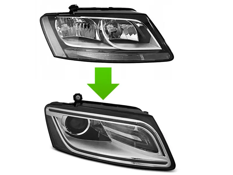 Frontlykter AUDI Q5 2012-2017 TRUE DRL CHROME – bilde 5