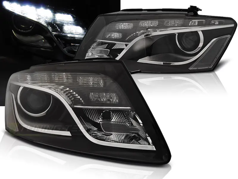 Frontlykter Audi Q5 8R 2008 - 2012 │ TRU DRL BLACK