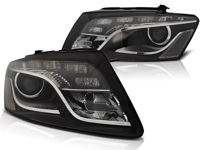 Frontlykter Audi Q5 8R 2008 - 2012 │ TRU DRL BLACK – bilde 2